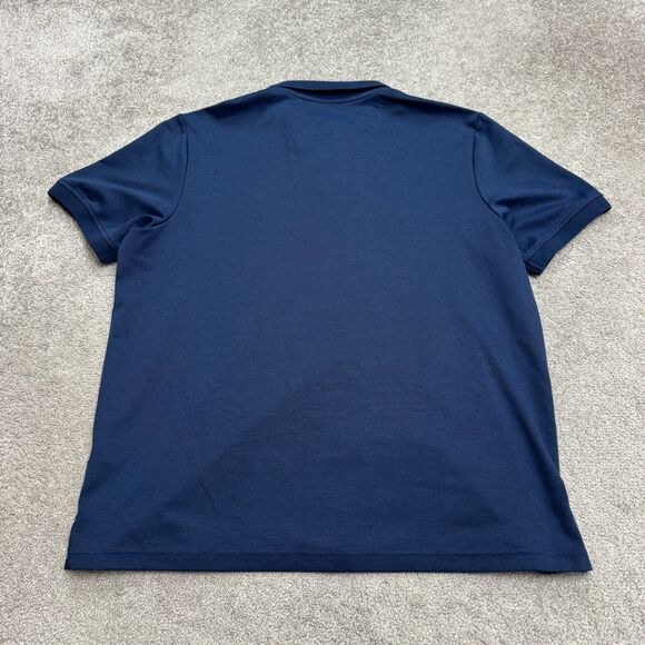 Nordstrom Tech-Smart Performance Polo Shirt Mens XL Navy Blue Short Sleeve Golf - Picture 2 of 11